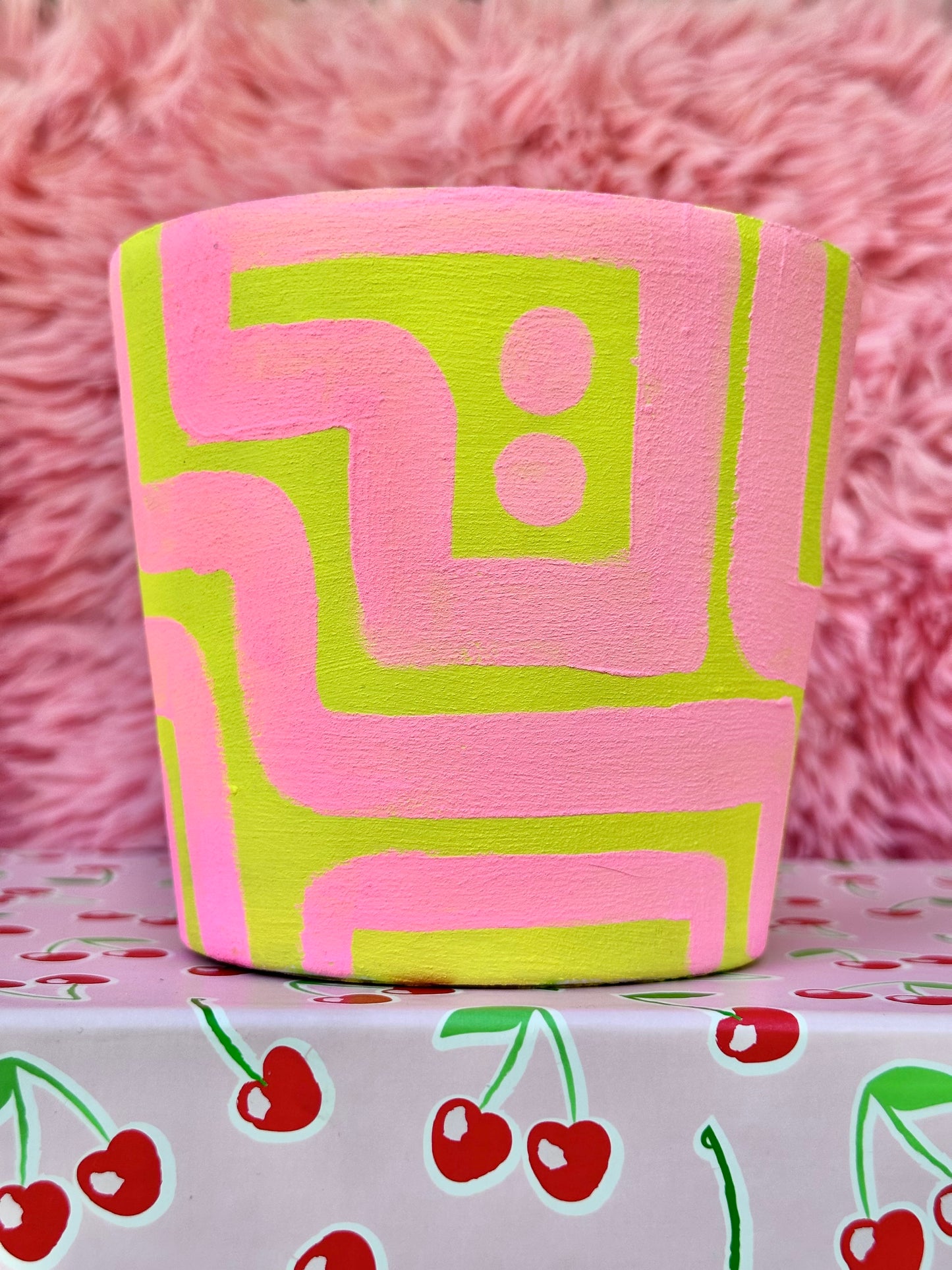 Pink & Yellow Pot