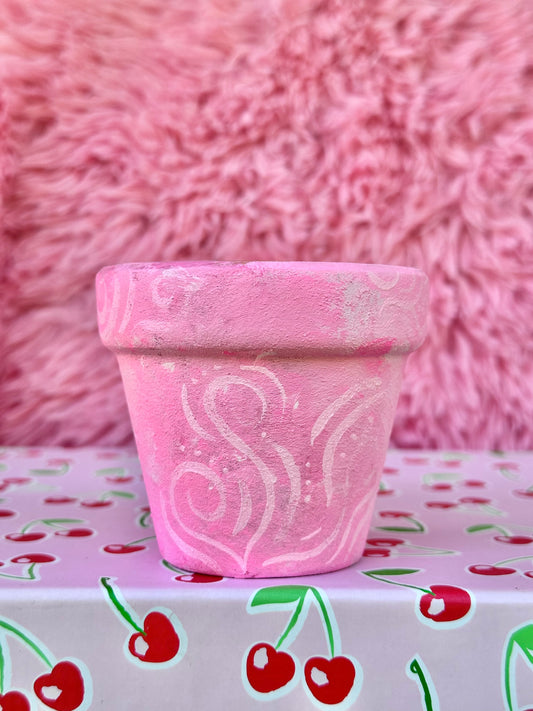 Weathered Pink Mini Pot